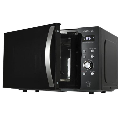 Aiwa MW-230DG/BK NAMICOOK CRYSTAL23 Mikrohullámú sütő, grillező funkcióval, 23 literes belső térrel