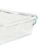 Tefal Masterseal Fresh Glass, 3 db-os téglalap alakú élelmiszertároló, 0,45 liter, N1051110