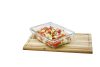 Tefal Masterseal Fresh Glass, 3 db-os téglalap alakú élelmiszertároló, 0,45 liter, N1051110