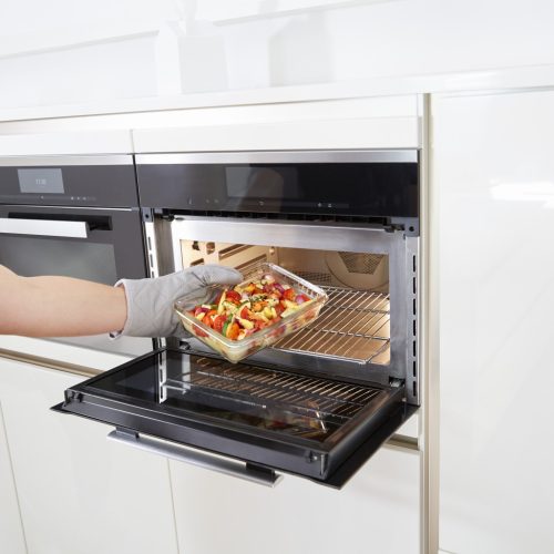 Tefal Masterseal Fresh Glass, 3 db-os téglalap alakú élelmiszertároló, 0,45 liter, N1051110