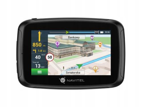 Navitel G590 Moto GPS Motorkerékpár Navigáció, 5" kijelző, fekete