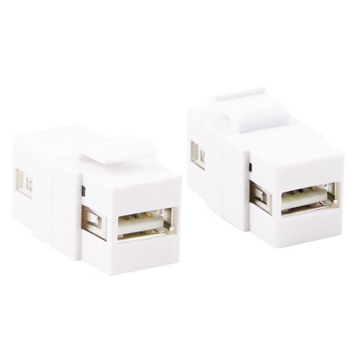 Logilink Keystone USB 2.0 csatlakozó, A/F   A/F, fehér