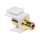 Logilink RCA keystone csatlakozó, RCA/F - RCA/F, fehér