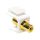 Logilink RCA keystone csatlakozó, RCA/F - RCA/F, fehér