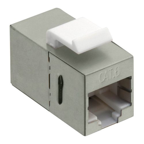 Logilink Cat.6 Keystone Inline csatlakozó, STP, 14,6 mm széles, fém