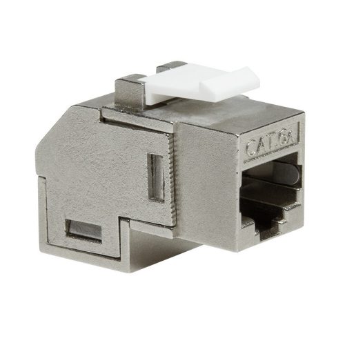 Logilink Cat.6A Keystone Inline csatlakozó, STP, 90 -ban hajlított, fém