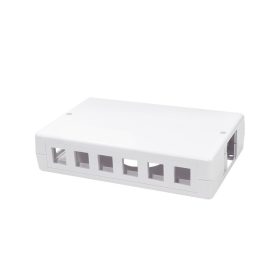   Logilink Üres doboz 6 vagy 12 keystone modulhoz, felületre szerelhető, fehér (NK4033)