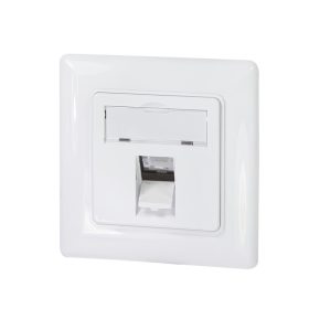   Logilink Keystone előlap 1 modulhoz, német típusú, fehér (NK4053)