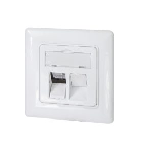   Logilink Keystone előlap 2 modulhoz, német típusú, fehér (NK4054)