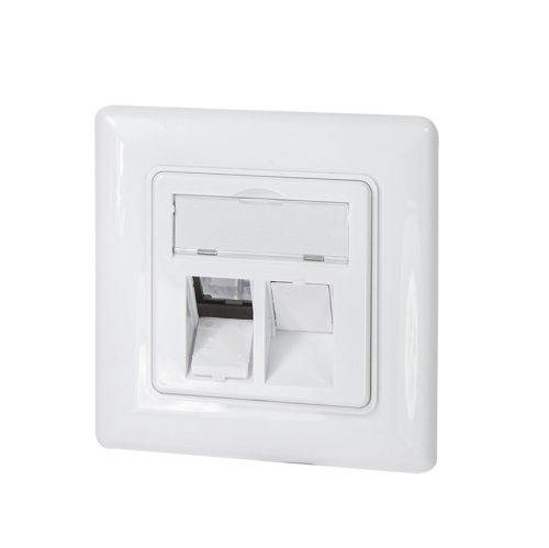 Logilink Keystone előlap 2 modulhoz, német típusú, fehér