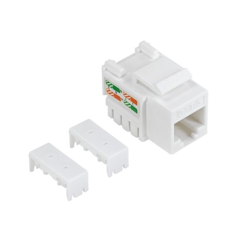Logilink Cat.6 Keystone jack UTP, 90 -os IDC, 10 db