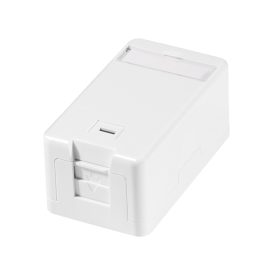   Logilink Felületre szerelhető doboz 1 Keystone csatlakozóhoz, rugós redőnnyel (NK4079)