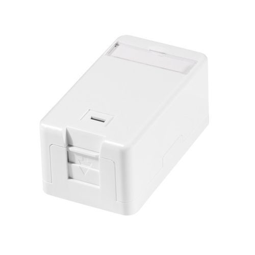 Logilink Felületre szerelhető doboz 1 Keystone csatlakozóhoz, rugós redőnnyel