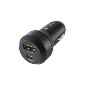   NATEC AUTÓS TÖLTŐ CONEY 1X USB 1X USB-C POWER DELIVERY 3.0 48W QC3.0 FEKETE