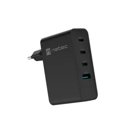 Natec Ribera 1xUSB-A 3xUSB-C 100W fali töltő fekete