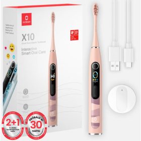 Oclean elektromos fogkefe X10 Rózsaszín