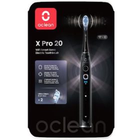 Oclean X Pro 20 Black elektromos fogkefe okos kijelzővel