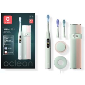 Oclean X Ultra 20 S Green elektromos fogkefe Szett