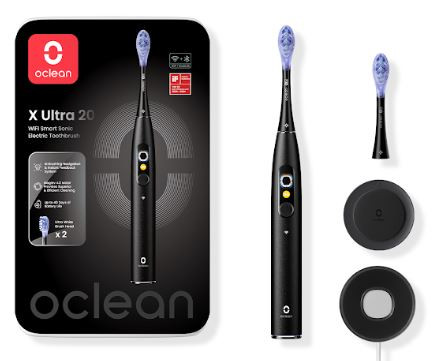 Oclean X Ultra 20 Black elektromos fogkefe 