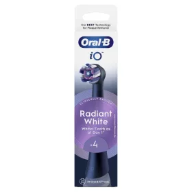 Oral-B iO fogkefefej Radiant White 4 db - fekete