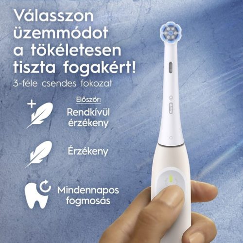 Oral-B iO2 elektromos fogkefe Calm Pink, világos rózsaszín
