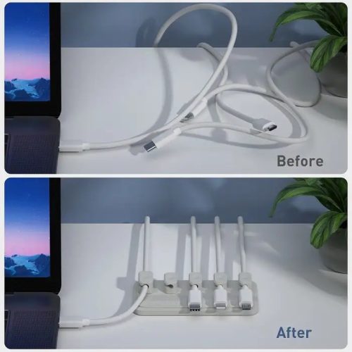 Well ORG-CABEL-M0305GY-WL kábel rendező, mágneses kábel rendszerező