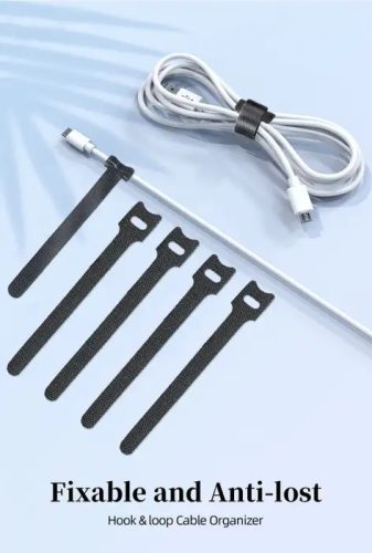 Well ORG-CABEL-T0225BK-WL Tépőzáras kábelkötegelő szett 150 x 12 mm, 25 db-os