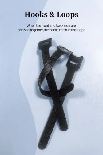 Well ORG-CABEL-T0225BK-WL Tépőzáras kábelkötegelő szett 150 x 12 mm, 25 db-os