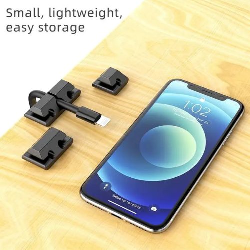 Well ORG-CABLE-S0105BK-WL Öntapadó kábelrendező 5 slottal