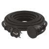Emos P01805 Kültéri hosszabbító 5 m / 1 aljzat / fekete / gumi-neoprén / 250 V / 1,5 mm2