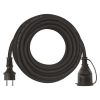 Emos P01810 Hosszabbító 10 m / 1 aljzat / fekete / gumi-neoprén / 250 V / 1,5 mm2