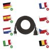 Emos P01810 Hosszabbító 10 m / 1 aljzat / fekete / gumi-neoprén / 250 V / 1,5 mm2