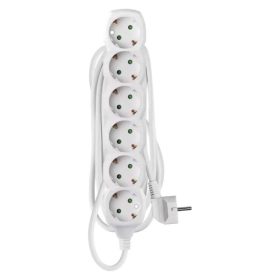   Emos P0623R  Hosszabbító 3 m / 6 aljzat / fehér / PVC / 1,5 mm²