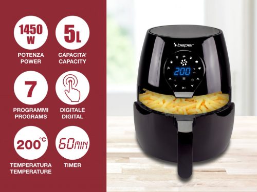 Beper P101FRI050 forrólevegős sütő 5L