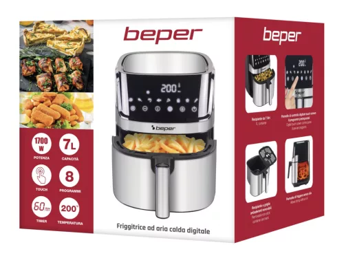 BEPER P101FRI070 Air fryer sütő, 7L