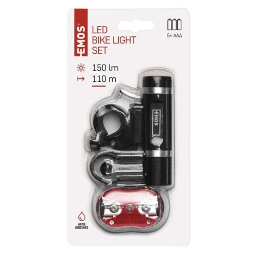 EMOS P3920 LED Kerékpárlámpa szett 1+3 chip 150lm