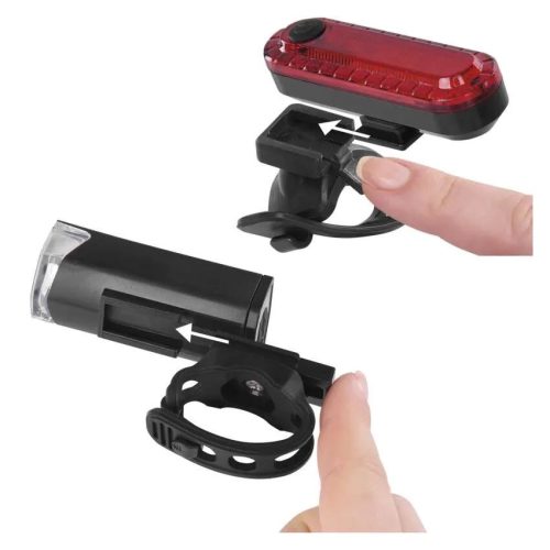 EMOS P3923 első + hátsó tölthető LED kerékpár lámpa, 90 lm, 500 mAh/3,7V