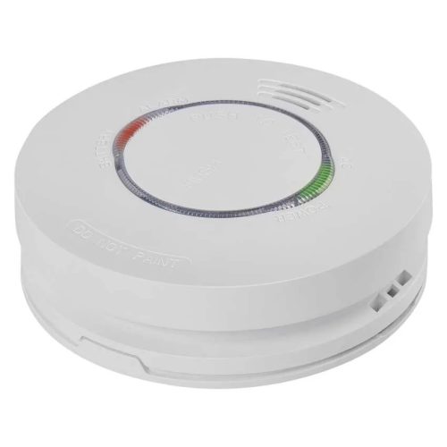 EMOS P56502 füstérzékelő és jelző. 85dB, 230V AC, további érzékelőkhöz csatlakoztatható (TSS890B-HI)