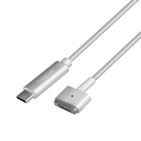   Logilink USB 3.2 Gen 1 kábel, USB-C/M - Magsafe2/M, PD, ezüst, 1,8 m (PA0226)