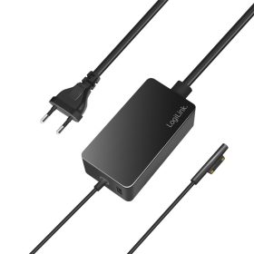   Logilink Felületi laptop töltő, 65 W, USB-Port, fekete (PA0309)