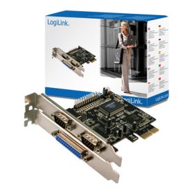   Logilink PCI Express kártya, 2x soros és 1x párhuzamos (PC0033)