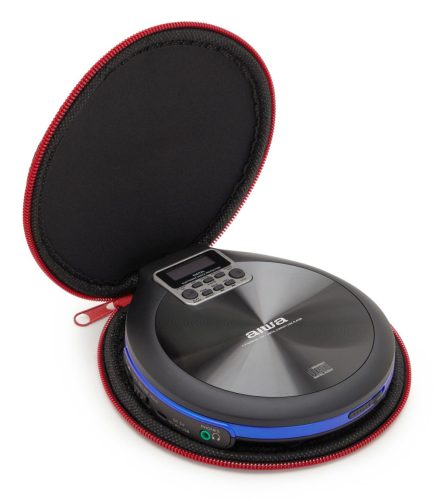 Aiwa PCD-810BL Hordozható CD-lejátszó – Klasszikus Zenehallgatás Modern Kényelemmel, fekete/kék színben