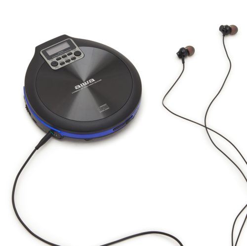 Aiwa PCD-810BL Hordozható CD-lejátszó – Klasszikus Zenehallgatás Modern Kényelemmel, fekete/kék színben