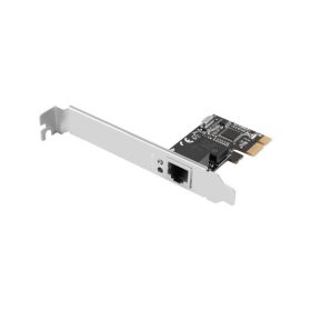  LANBERG PCI-EXPRESS">RJ45 ETHERNET ADAPTER HÁLÓZATI KÁRTYA PCI-E X1 1X RJ45 1GB RTL8111C LOW PROFILE