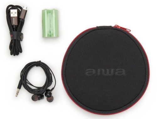 Aiwa PCP-850BL Hordozható MP3 Discman X-HyperBass és 50mp ESP védelemmel, fülhallgatóval és igényes tárolóval, kék (PCP-850BL)