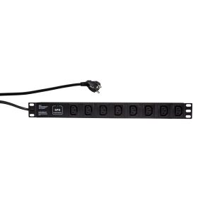   Logilink 19 "PDU 8 x IEC320 C13 foglalat, túlfeszültség-védelemmel (PDU8A01)