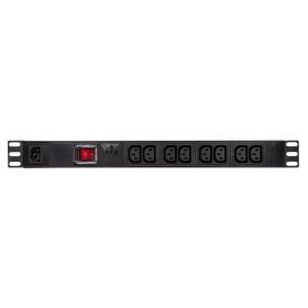   Logilink 19" PDU 8-as IEC320 C13, túlfeszültség-védelemmel és kapcsolóval (PDU8A02)