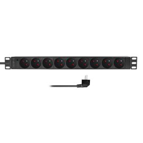   Logilink 19" PDU 9 x francia/belga szabványos kimenet Type E (PDU9F03)