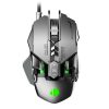 Inphic PG1 vezetékes gamer egér, ezüst/zöld