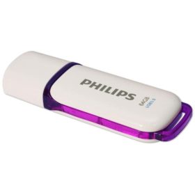   Philips USB 3.0 64GB Snow Edition pendrive, fehér/lila (PH668213)